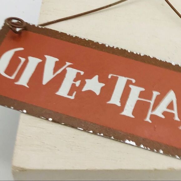 Thanksgiving Ornament Home Motivational Sign New - Picture 12 of 12